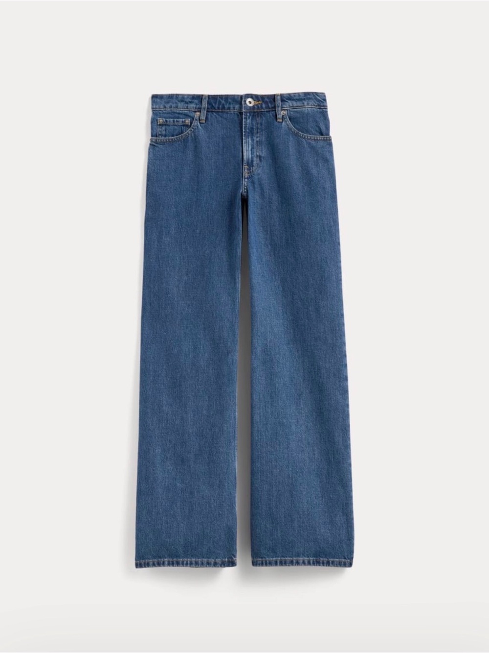 Everlane Low Key Blue Jeans Wide Leg 10in Rise - Excellent Condition (Orig $168)